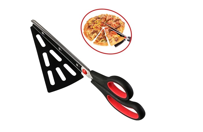 Spatule pour pizza triangulaire tout inox